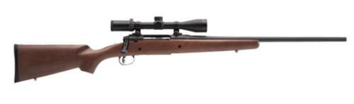 Savage Axis II XP Hardwood, 270 Winchester, 22" Barrel, Black Color, Brown Hardwood Stock, Accutrigger, 4Rd, Detachable Box Magazine