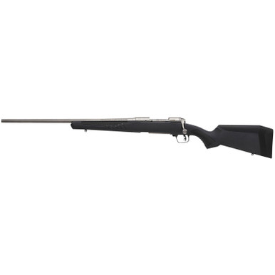 Savage Arms 57086 110 Storm Full Size 243 Win 4+1 22" Matte Button-Rifled Barrel, Matte Drilled & Tapped Stainless Steel Receiver, AccuStock Matte Gray Synthetic Stock, Left Hand