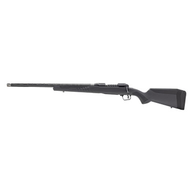 Savage Arms 57719 110 UltraLite Full Size 6.5 PRC 2+1 24" Carbon Fiber Threaded Barrel, Black Melonite Drilled & Tapped Stainless Steel Receiver, Adj AccuStock Matte Gray Synthetic Stock, Left Hand