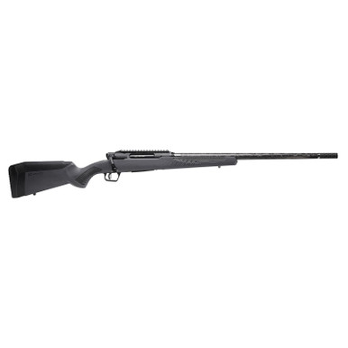 Savage Arms 57898 Impulse Mountain Hunter 270 Win 4+1 22" Carbon Fiber Threaded Barrel, Black Aluminum Receiver w/Picatinny Rail, Gray AccuStock Synthetic Stock, Ambidextrous
