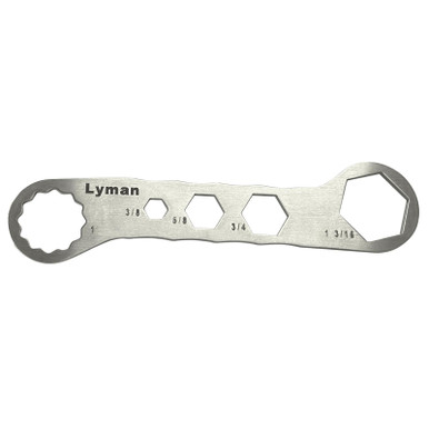 Lyman 7631250 Brass Smith Die Wrench Silver Stainless Steel