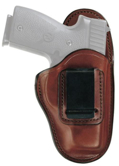 Bianchi 100 Professional Size 10 Inside Waistband Leather Tan Belt Clip Fits Colt Officer/CZ 75/S&W M&P Shield EZ