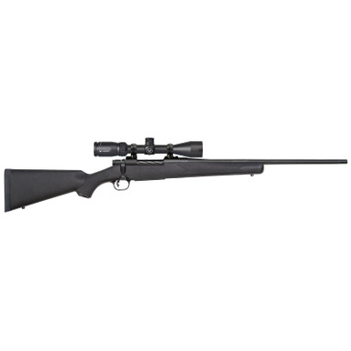 Mossberg 27933 Patriot 308 Win Caliber with 5+1 Capacity, 22" Fluted Barrel, Matte Blued Metal Finish & Black Synthetic Stock Right Hand (Full Size) Includes Vortex Crossfire II 3-6x40mm Scope