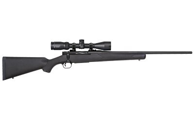 Mossberg Patriot 7mm-08 Rem, 22" Barrel, 3-9x40mm Vortex Crossfire II, Black Stock, Blued, 5rd