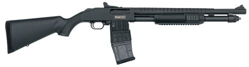 Mossberg 590M 12 Ga, 18" Barrel, 2.75", Ghost Ring Sights, Mag-Fed, Blued, 10rd