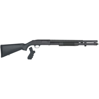 Mossberg 50694 590 Persuader 12 Gauge 3" 8+1 20" Cylinder Bore Heat-Shield Barrel Matte Blued Rec Black Synthetic Stock Includes Pistol Grip
