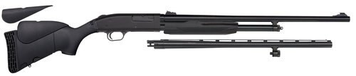 Mossberg 500 Youth Field/Deer Pump 20 Ga, 22"/24" Barrel,4-Position Black Stock, Blued, 5rd