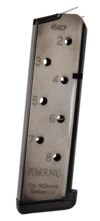 CMC Products Magazine, Power Mag, 45ACP, 8Rd, Black, Fits 1911