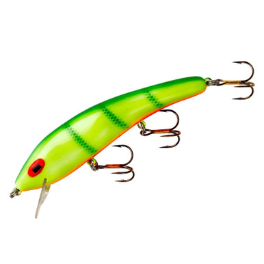 Cotton Cordell Suspending Ripplin' Red Fin - Chartreuse Perch 3/8 Ounce #17 Hook