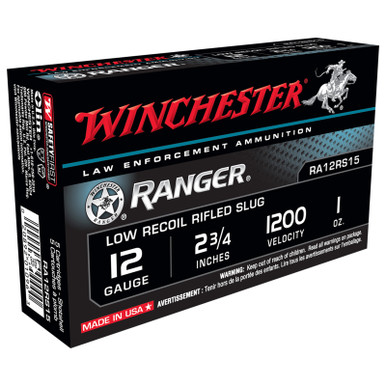 Winchester Ranger 12 gauge 2 3/4" Shell 5 Rounds