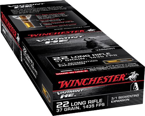 Winchester Varmint 22 LR 37gr, Hollow Point 3/1 Segmentin 50rd Box