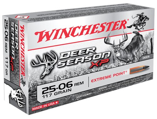 Winchester Deer Season XP 25-06 Rem 117gr, Extreme Point, 20rd Box