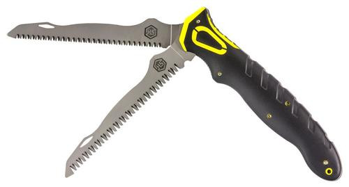 Hunters Specialties Control Grip Folder 6.7" 3Cr13 Stainless Steel Bone/Wood Saw Rubber