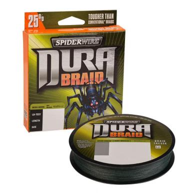 SpiderWire DuraBraid 40 Lb 300 Yd Moss Green