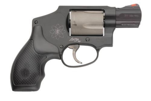 Smith & Wesson Model 340 Personal Defense J-Frame 357 Mag 5 Shot 1.88" Barrel, Titanium Cylinder, Black Finger Grooved Grip, Concealed Hammer