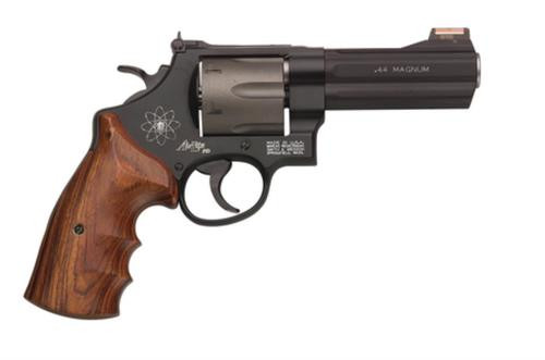 Smith & Wesson Model 329 Personal Defense 44 Mag 4" 6rd Hiviz Sight Wood Grip Titanium