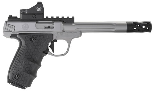 Smith & Wesson SW22 Victory Performance Center 22LR 6" Fluted Barrel Target w/Red Dot Sight And Muzzle Brake