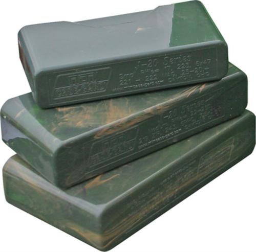 MTM 20rd Slip-Top Med Rifle Ammo Box Smoke Poly