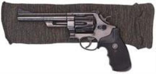 Allen Knit Handgun Sock Heather Gray, Silicone Treatment, Drawstring Closure for Most Handguns up to 14" Long