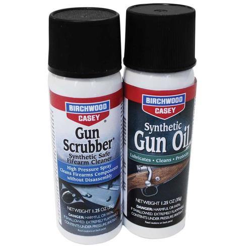 Birchwood Casey Gun Scrubber Gun Oil Aerosol Combo Cleaner 1.25 fl.oz