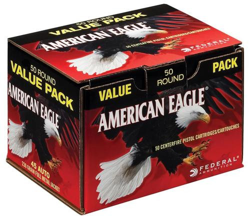 Federal American Eagle 45 ACP 230gr, Full Metal Jacket, 50rd Box