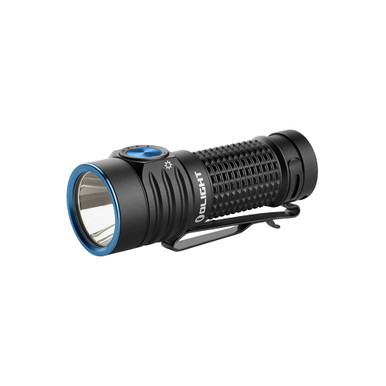 Olight Baton Turbo Compact EDC Rechargeable Flashlight with 510m Long-Range Beam - Black
