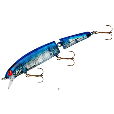 Bomber Next Gen Jointed Long A 4.5" 5/8 Oz Silver Flash Blue