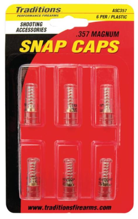 Traditions Snap Caps Plastic 357 Magnum 6 Pack