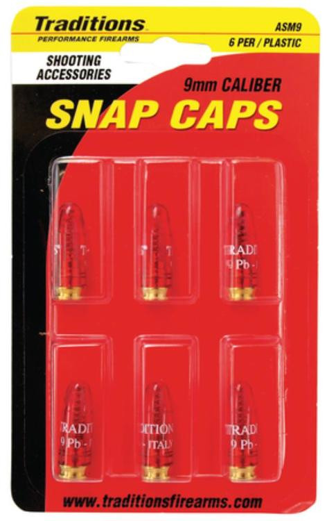 Traditions Black Powder Snap Caps Pistol 9mm 5 Per Package