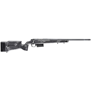 Bergara Rifles B14LM751 B-14 Crest 300 Win Mag 5+1 22" Fluted/Threaded, Sniper Gray Cerakote Barrel/Rec, Monte Carlo Carbon Fiber Stock with Black & Gray Splatter, Omni Muzzle Brake