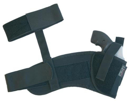 Uncle Mike's Sidekick Ankle Holsters 0, 2" Barrel Sm Frame 5-Rd Revolver, Hammer Spur, Black, Right Hand