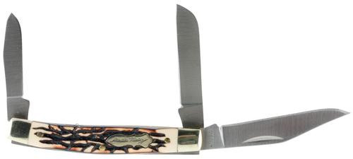 Uncle Henry Rancher 2.5" 7Cr17 SS Clip Point/Sheepsfoot/Spay Staglon