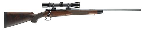 Winchester Model 70 Super Grade, Bolt Action , 7MM-08, 22" Free Floating Sporter Barrel, High Gloss Finish, Black, Black Walnut Stock, 5rd, Hinged Floor Plate Magazine