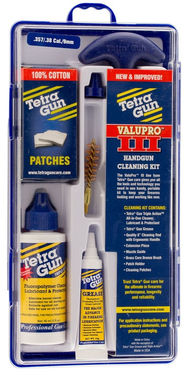 Tetra ValuPro III Handgun Kit .357/.38 Cal/ 9mm Cleaning Kit 4 lbs 1 Kit