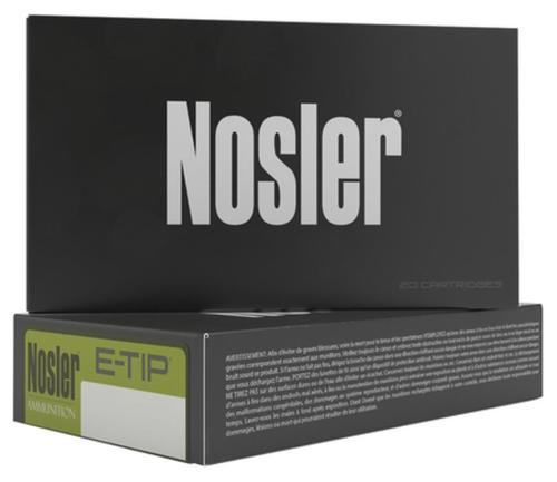 Nosler E-Tip Ammunition .30-06 Springfield 180gr, E-Tip 20rd Box