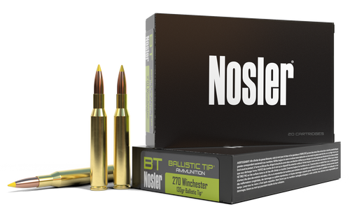 Nosler Ballistic Tip 270 Winchester 130gr, Ballistic Tip, 20rd Box