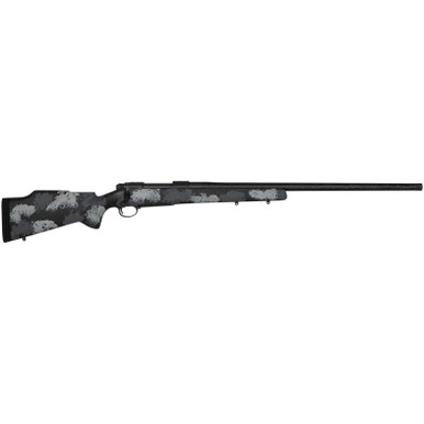 Nosler 44148 M48 Long-Range Carbon 28 Nosler 3+1 26" Carbon Fiber Wrapped Barrel, Sniper Gray Cerakote Metal Finish, Elite Midnight Camo Manners MCS-T Elite Tac Stock