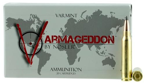 Nosler Varmageddon 223 Rem/5.56 NATO 53gr, Flat Base Tip, 20rd Box