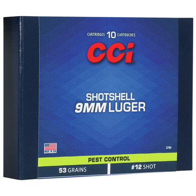 CCI 3790 9mm 53 GR12 shot 10 Rounds