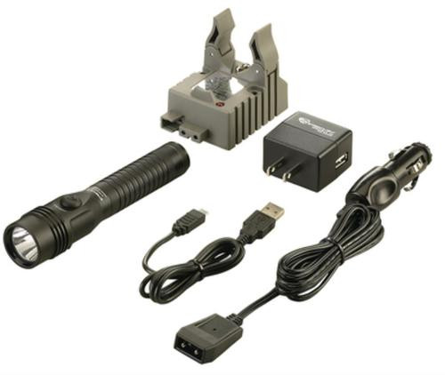 Streamlight Strion Dual Switch High Lumen Rechargeable Flashlight With AC/12V Charger 700 Lumens Black