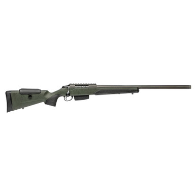 Tikka JRTXRSV314R14 T3x Super Varmint 22-250 Rem 5+1 23.70" Threaded, Tungsten Cerakote Barrel/Rec, Black Webbed Green Roughtech Stock