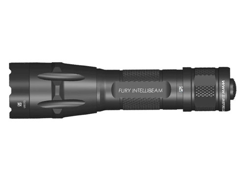 Surefire Fury Duel Fuel Intellibeam Flashlight, 1500 Lumens, Black