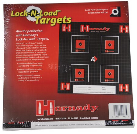 Hornady Lock-N-Load Paper Targets .5" Grid Pattern 100 Per Pack