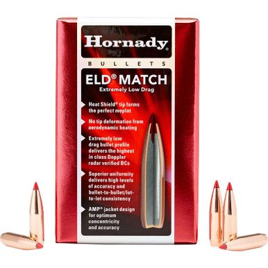 Hornady 263311 6.5mm .264 140gr Extremely Low Drag-Match 500 Per Box/6 Case