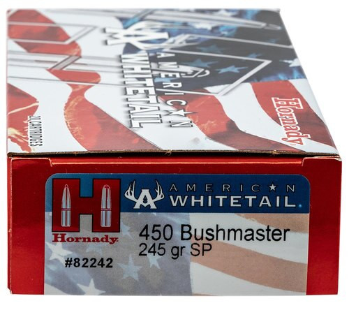Hornady American Whitetail 450 Bushmaster 245gr, InterLock, 20rd Box