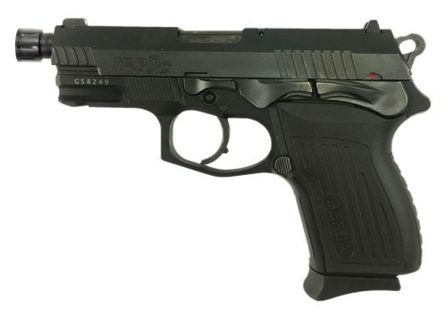Bersa TPR9C Compact 9mm, 4.1" Barrel, Black, Steel Slide, 13rd