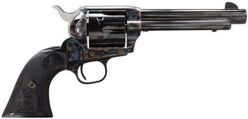 Colt Single Action Army .45 Colt, 5.5" Barrel, Case Hardened, Blue Finish, Black Grips, 6rd