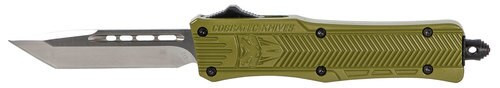 CobraTec CTK-1 Small OTF, 2.75", 440C Stainless Steel, Black Tanto, Olive Drab Green Zinc-Aluminum Alloy