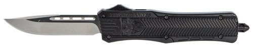 CobraTec CTK-1 Medium OTF, 3", 440C Stainless Steel, Drop Point, Black Zinc-Aluminum Alloy
