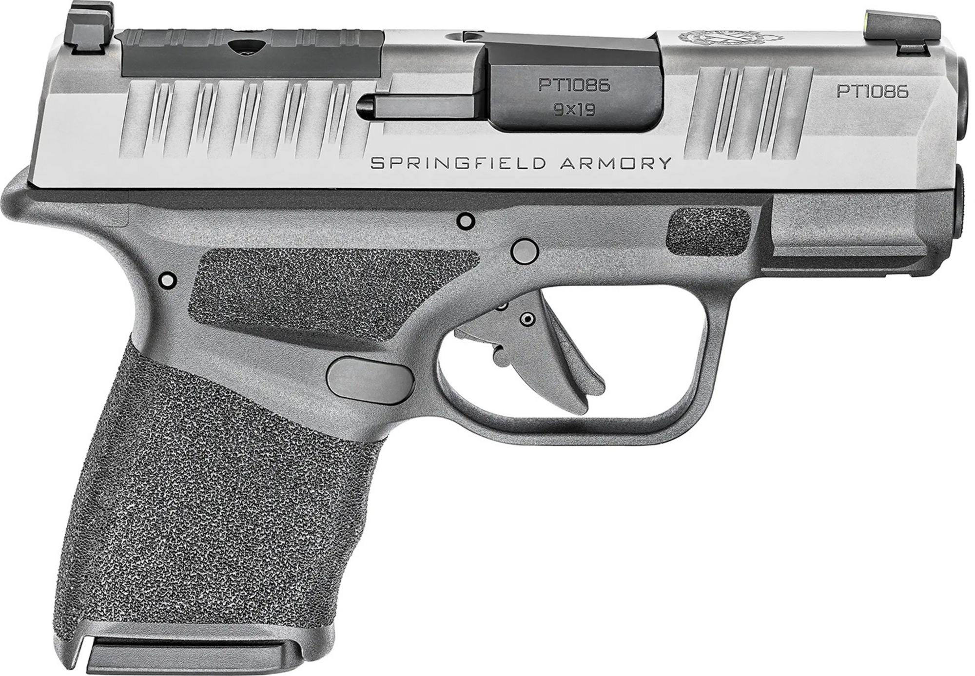 Springfield Hellcat OSP Pistol HC9319SOSP, 9mm, 3", Optic Ready, Serrated Stainless Steel Slide, Black Polymer Frame, 13 Rds